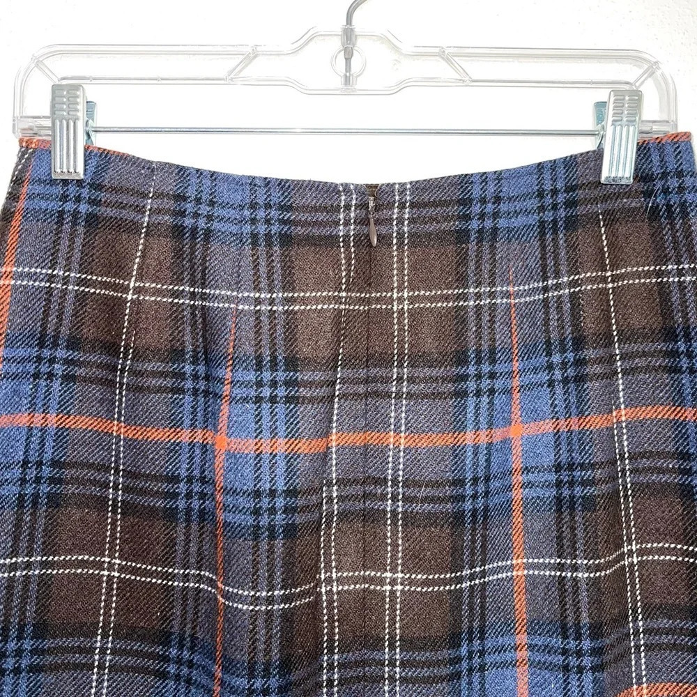 CAbi Blue and Black Plaid Pencil Skirt - Picture 6 of 11